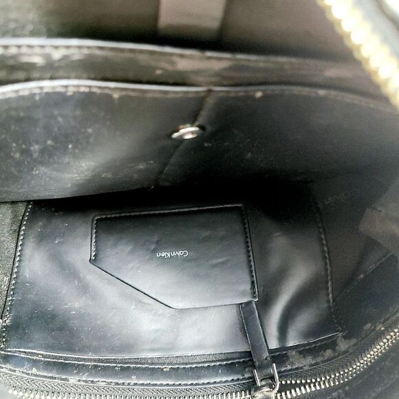 Calvin Klein Canvas Leather Bag - Picture 2 of 8